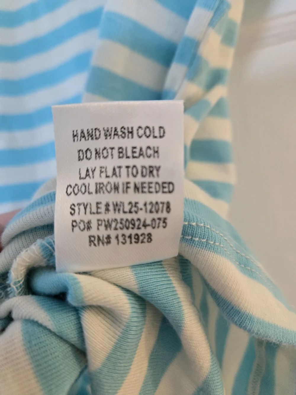 NWOT Wishlist Striped Tee - Duck Egg Blue & Ivory - Picture 5 of 13